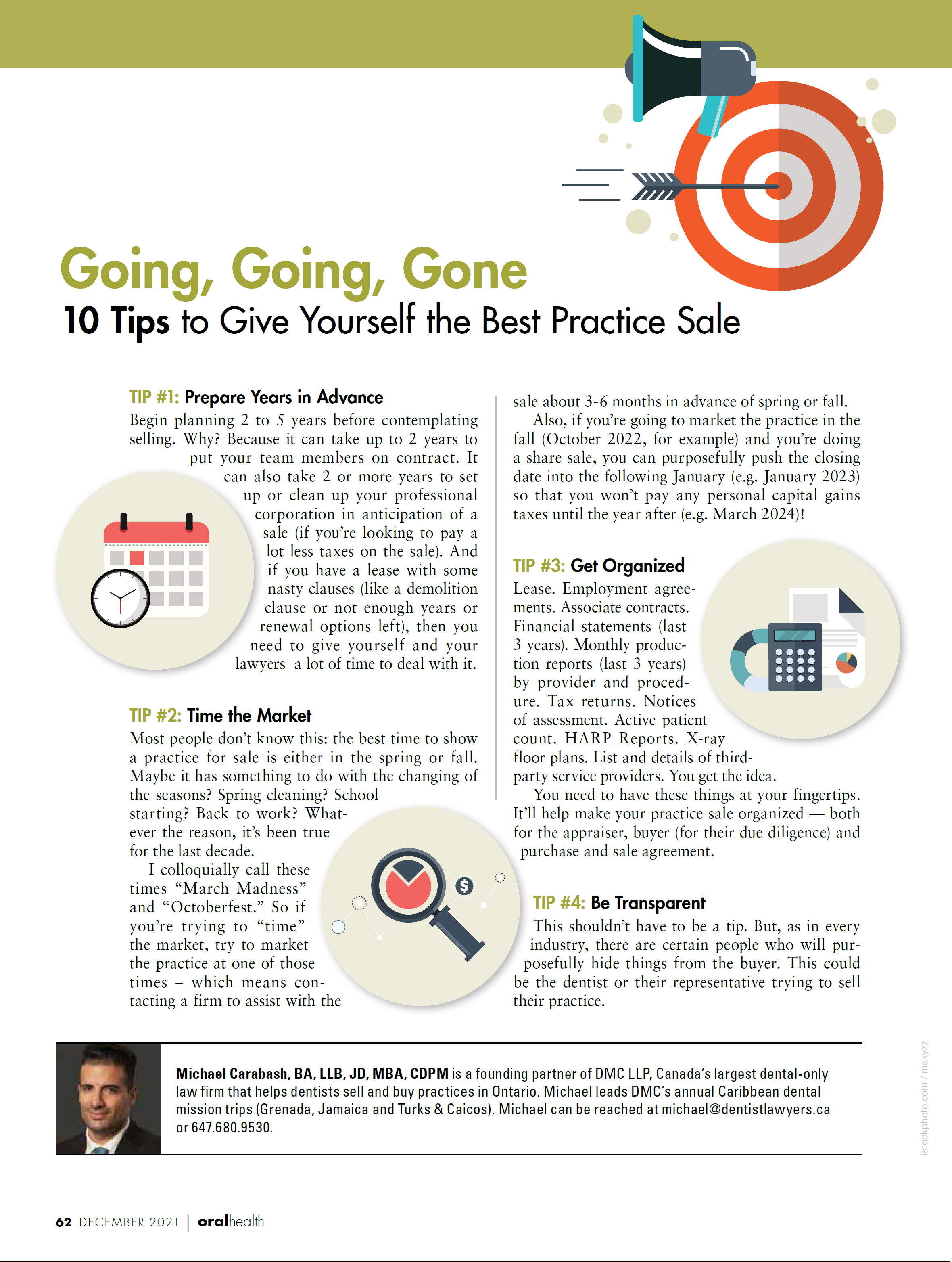 10 Tips To Give Yourself The Best Practice Sale DMC LLP Dentist Lawyers