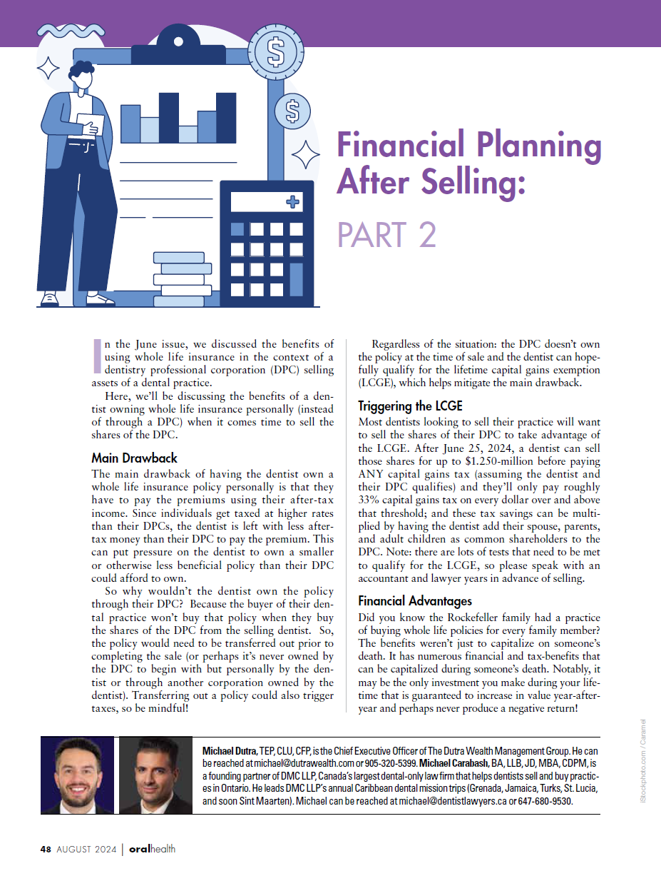 Financial Planning After Selling Part 2